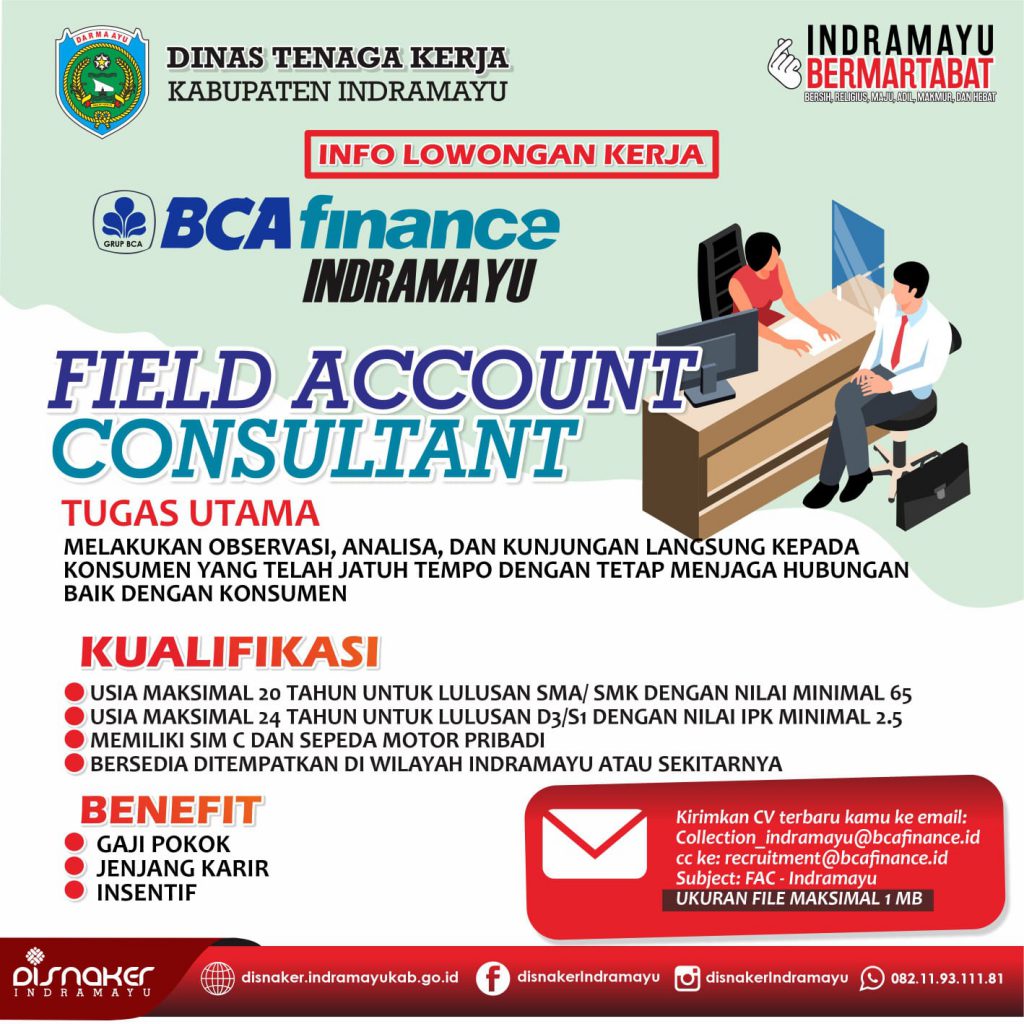 [LOKER] Field Account Consultant BCA Finance Indramayu